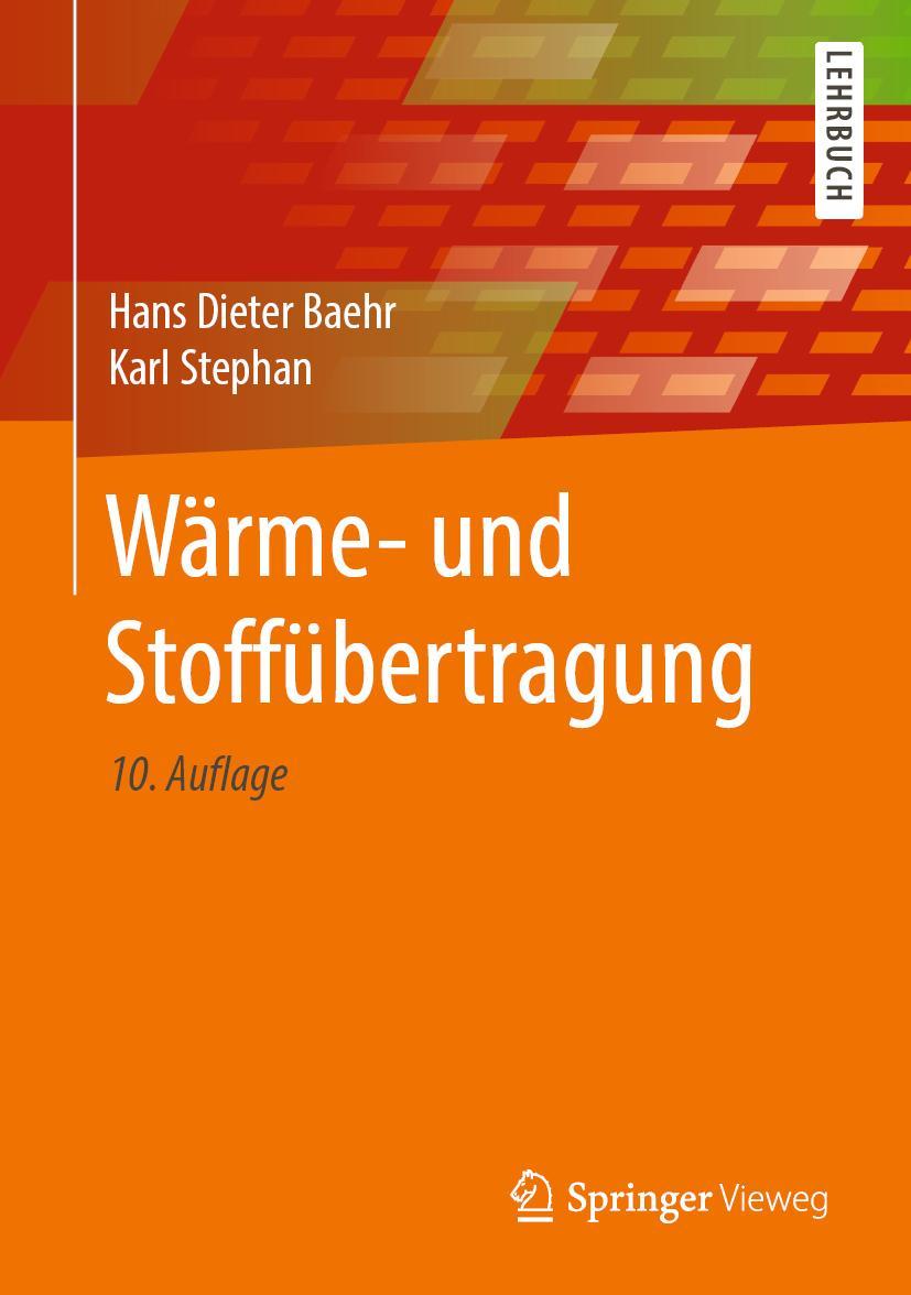 Cover: 9783662584408 | Wärme- und Stoffübertragung | Karl Stephan (u. a.) | Buch | XXIV