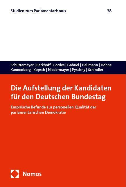 Cover: 9783756017249 | Die Aufstellung der Kandidaten für den Deutschen Bundestag | Buch