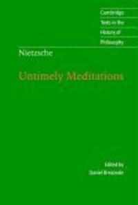 Cover: 9780521585842 | Nietzsche: Untimely Meditations | Friedrich Nietzsche | Taschenbuch