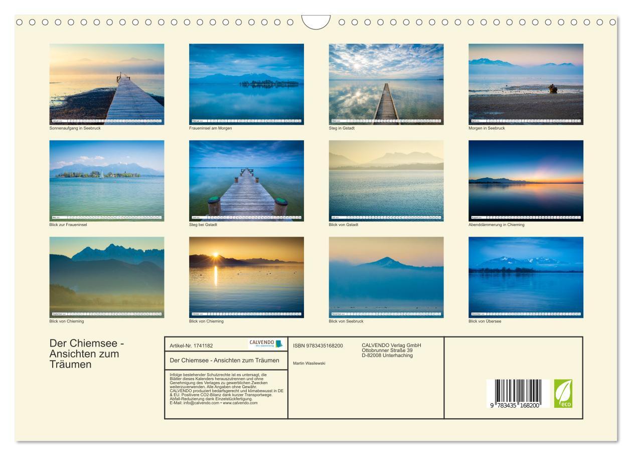 Bild: 9783435168200 | Der Chiemsee - Ansichten zum Träumen (Wandkalender 2025 DIN A3...