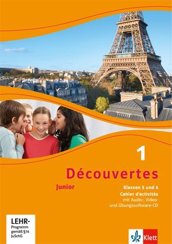 Cover: 9783126222150 | Découvertes Junior. 1. Cahier d'activités mit MP3-CD, Video-DVD und...