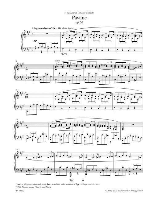 Bild: 9790006575381 | Pavane für Klavier op. 50 | Gabriel Fauré | Broschüre | Deutsch | 2022