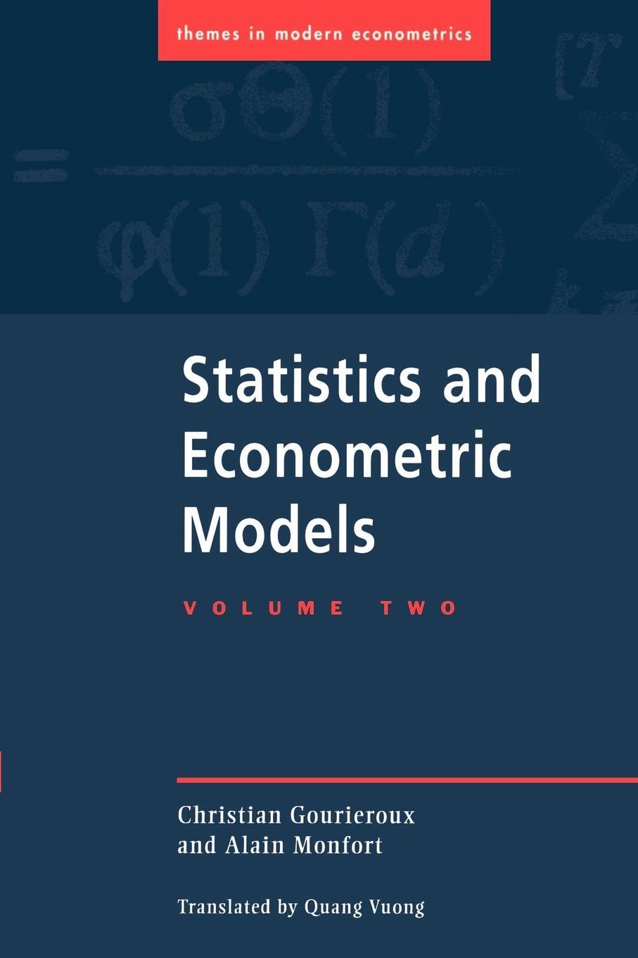 Cover: 9780521477451 | Statistics and Econometric Models | Gourieroux | Taschenbuch | 2002