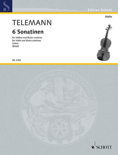 Cover: 9790001039741 | 6 Sonatinen | Georg Philipp Telemann | Buch | 62 S. | Deutsch | 1985