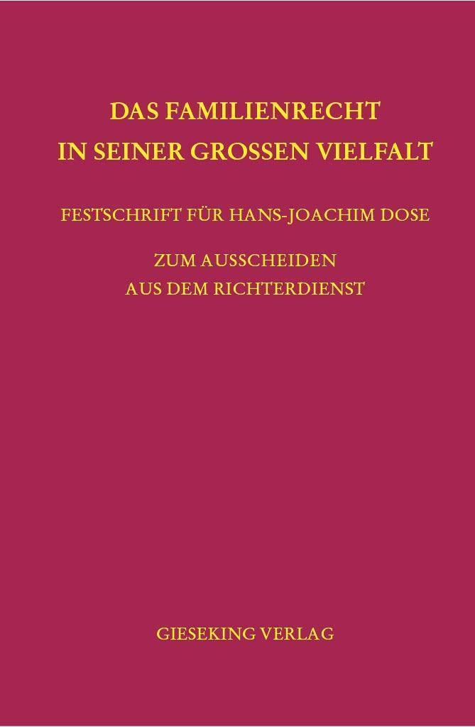 Cover: 9783769412796 | Das Familienrecht in seiner großen Vielfalt | Anatol Dutta (u. a.)