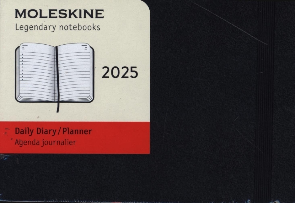 Cover: 8056999270131 | Moleskine 12 Monate Tageskalender 2025, Large, Schwarz | Buch | 400 S.