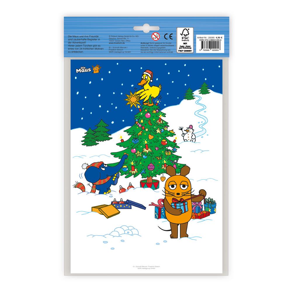 Rückseite: 9783988020956 | Trötsch Die Maus Adventskalender zum Aufstellen | KG | Kalender | 1 S.