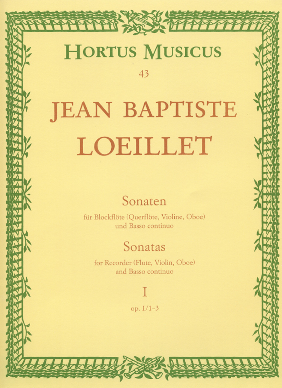 Cover: 9790006000722 | Sonaten für Blockflöte (Querflöte, Violine, Oboe) und Basso...