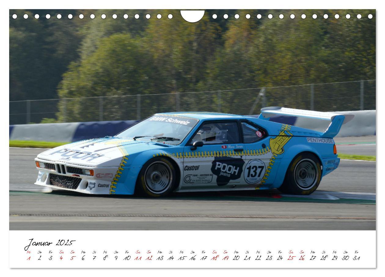 Bild: 9783435011445 | BMW M1 Procar (Wandkalender 2025 DIN A4 quer), CALVENDO Monatskalender