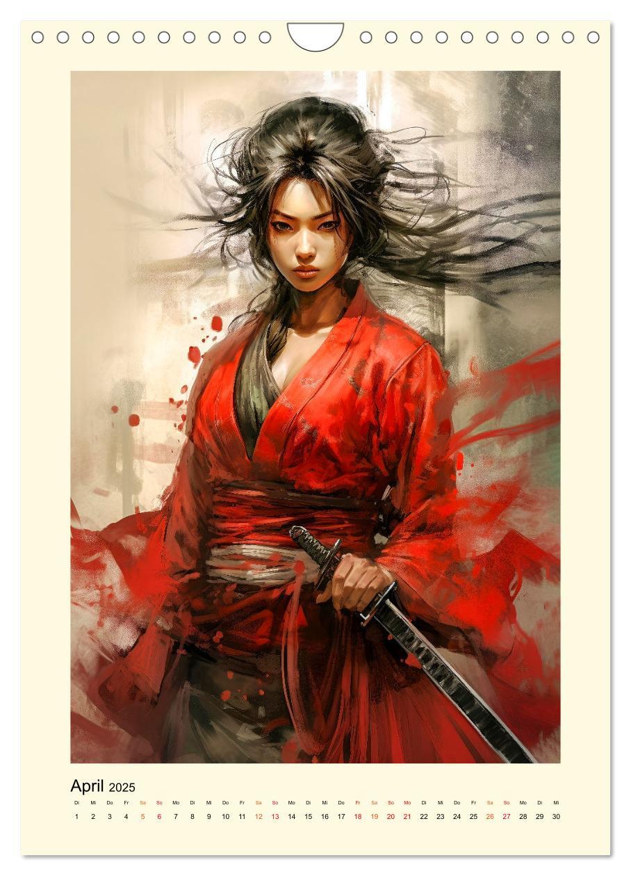 Bild: 9783435844371 | Samurai Amazonen (Wandkalender 2025 DIN A4 hoch), CALVENDO...