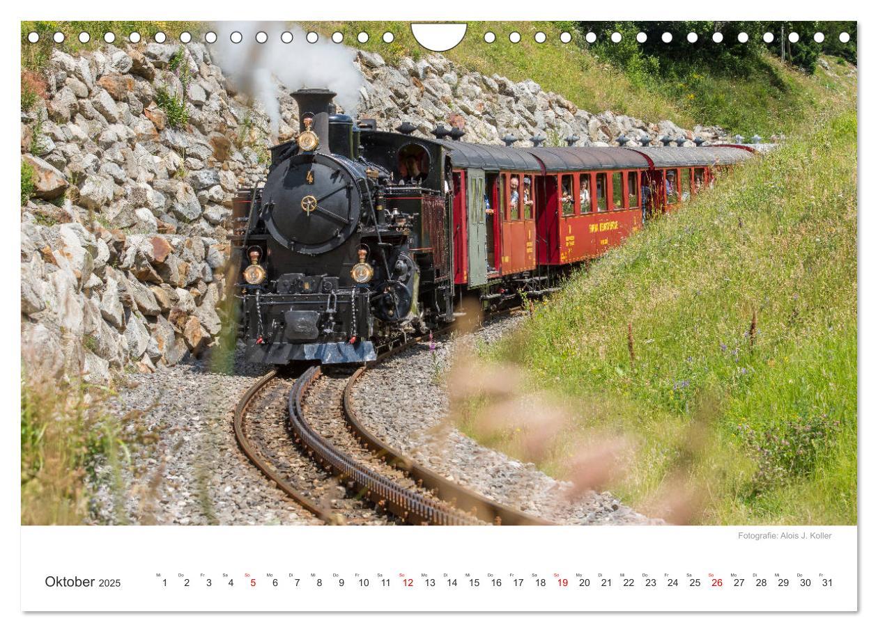 Bild: 9783435427765 | Dampfbahn Furka 2025 (Wandkalender 2025 DIN A4 quer), CALVENDO...