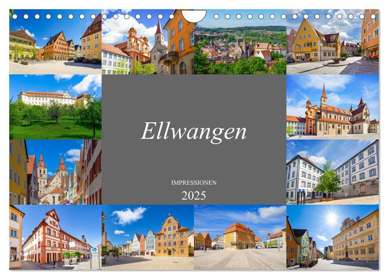 Cover: 9783435057429 | Ellwangen Impressionen (Wandkalender 2025 DIN A4 quer), CALVENDO...