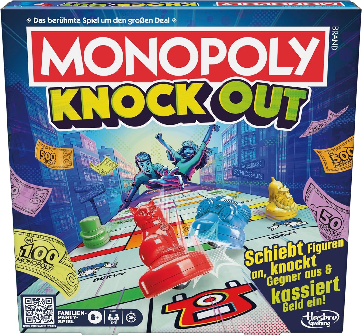 Cover: 5010996217967 | Hasbro F8995100 - Monopoly Knock Out, Deutsch Version | Monopoly