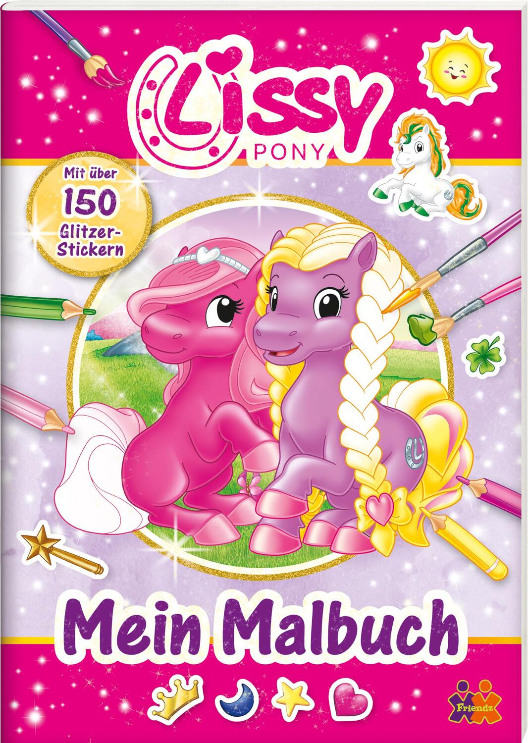 Cover: 9783863185886 | Lissy PONY. Mein Malbuch | Mit Glitzerstickern | Kids &amp; Concepts GmbH