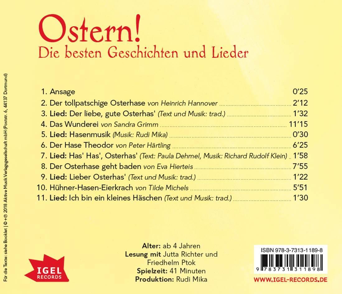 Bild: 9783731311898 | Ostern! Die besten Geschichten und Lieder | Audio-CD | 41 Min. | 2018