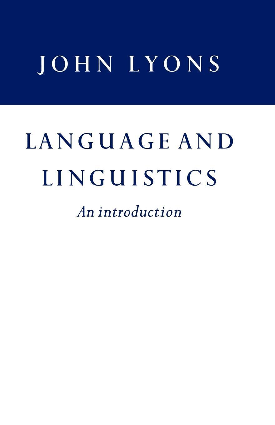Cover: 9780521297752 | Language and Linguistics | John Lyons | Taschenbuch | Paperback | 2012