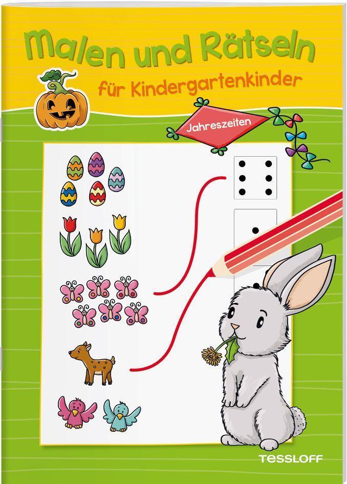 Cover: 9783788641313 | Malen und Rätseln für Kindergartenkinder. Jahreszeiten | Taschenbuch