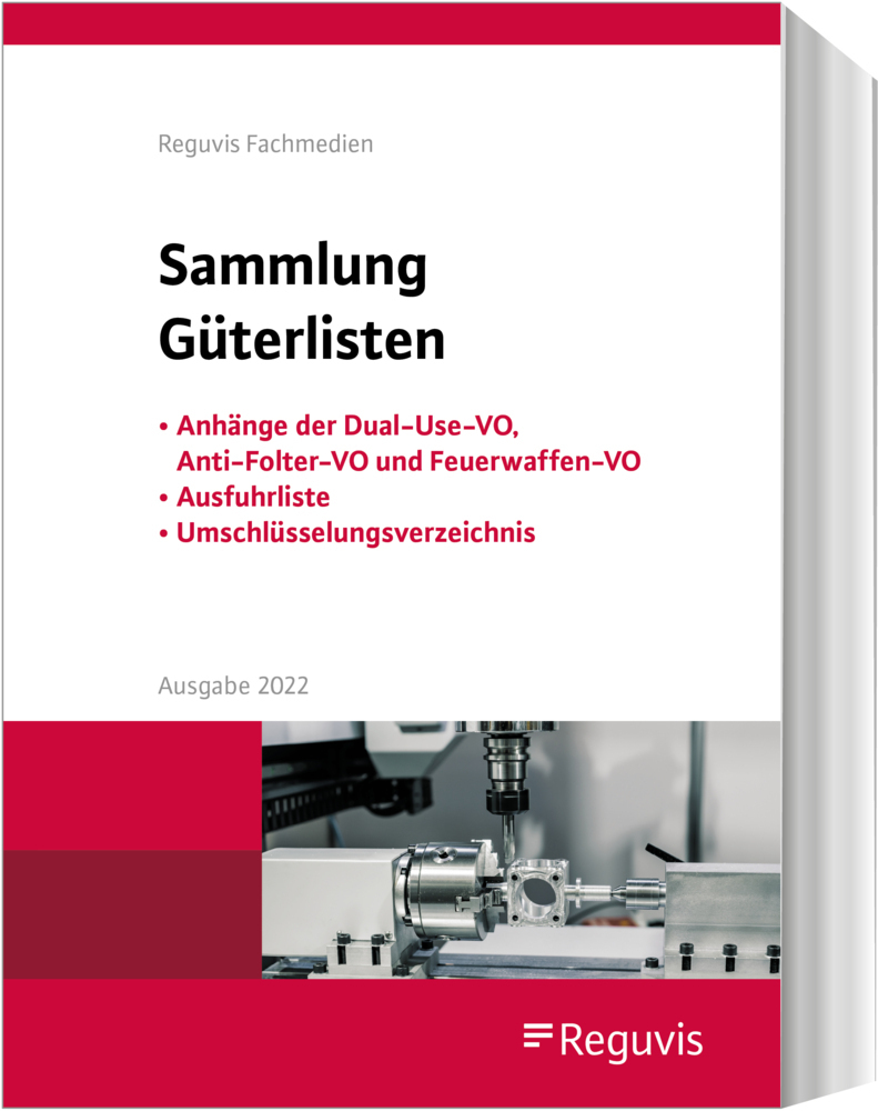 Cover: 9783846213599 | Sammlung Güterlisten - Ausgabe 2023 | Reguvis Fachmedien | Buch | 2023