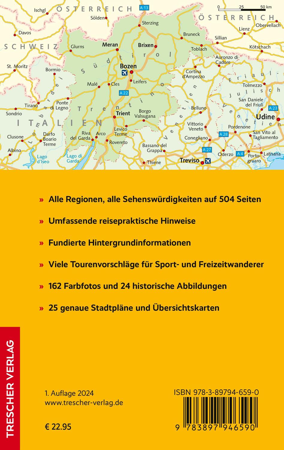 Rückseite: 9783897946590 | TRESCHER Reiseführer Südtirol und Trentino | Gunnar Strunz | Buch