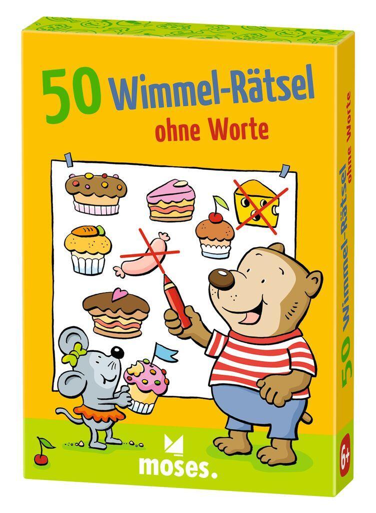 Cover: 4033477302588 | 50 Wimmel-Rätsel ohne Worte | Charlotte Wagner | Spiel | 50 Karten