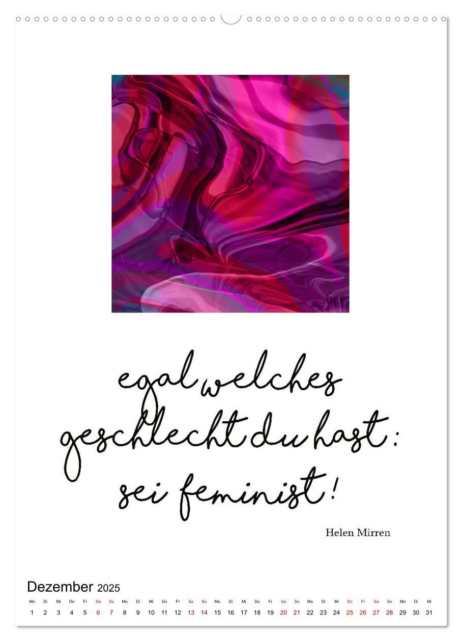 Bild: 9783435852093 | Mehr als Worte - Zitate starker Frauen (Wandkalender 2025 DIN A2...