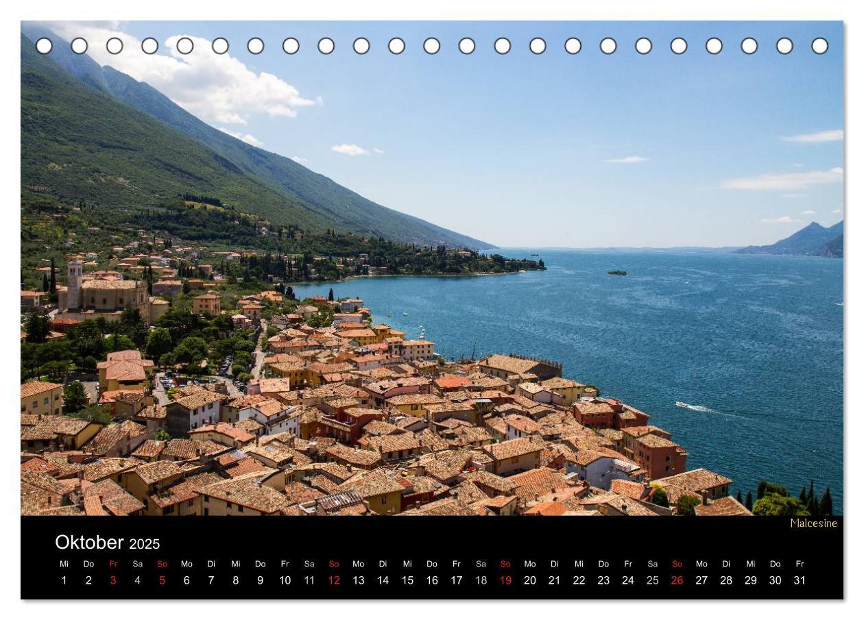 Bild: 9783435825509 | Gardasee (Tischkalender 2025 DIN A5 quer), CALVENDO Monatskalender