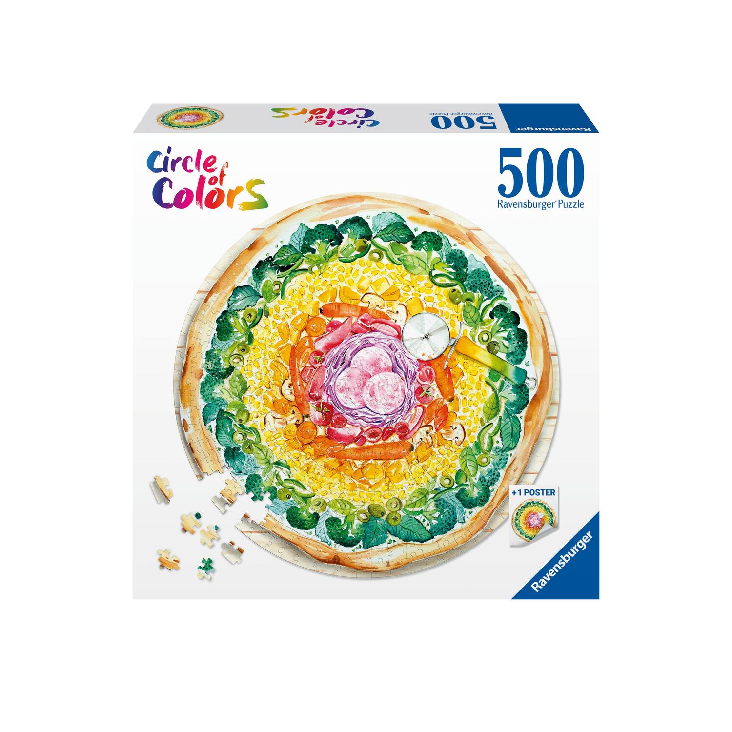 Cover: 4005556173471 | Ravensburger Puzzle 17347 - Circle of Colors Pizza - 500 Teile...