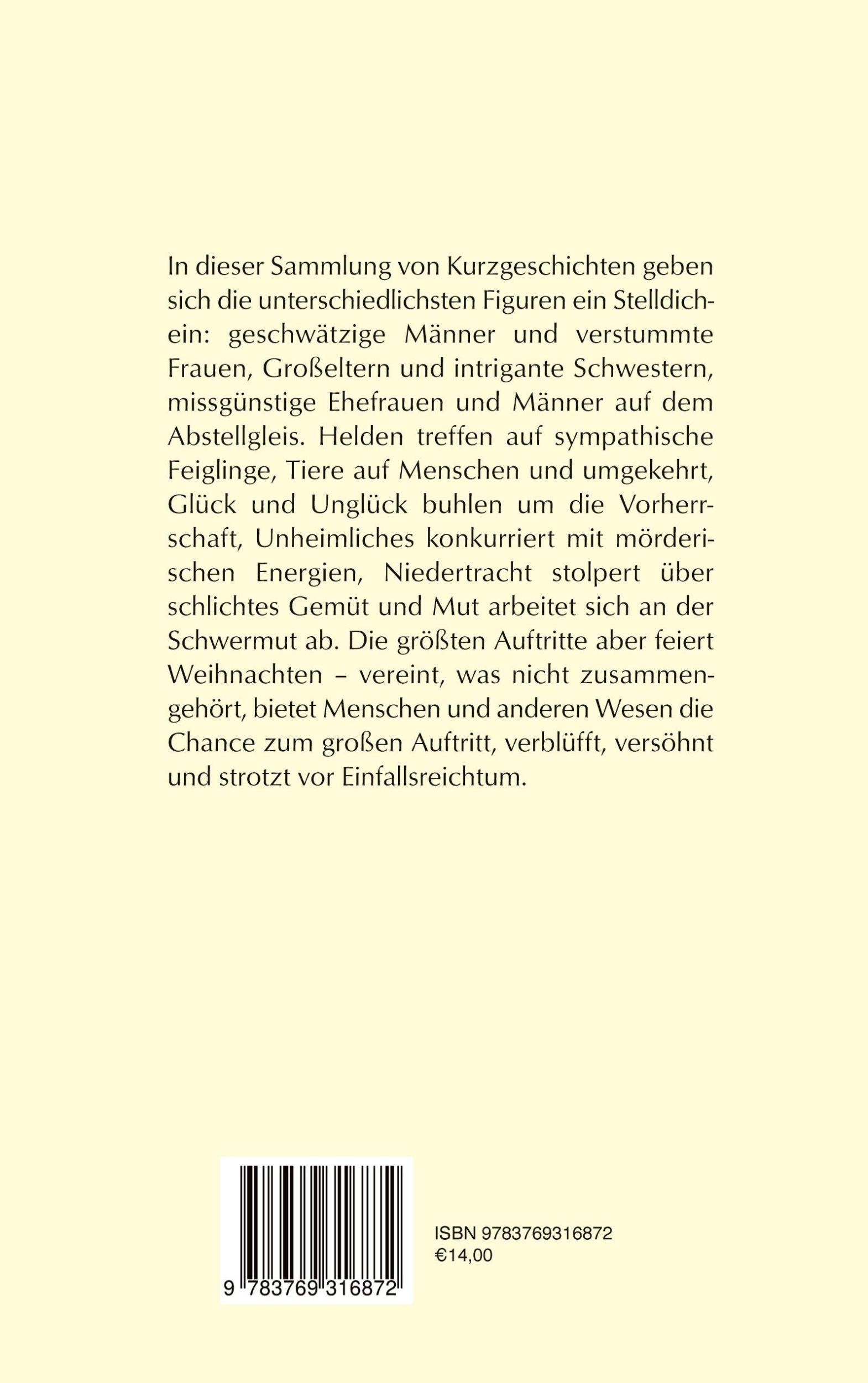 Rückseite: 9783769316872 | Das Leben eben | Erzählungen | Gisela Matthies | Taschenbuch | 250 S.