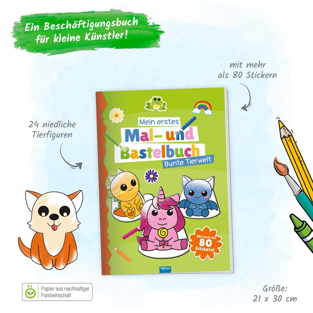 Bild: 9783988021359 | Trötsch Mein erstes Mal- und Bastelbuch - Bunte Tierwelt | KG | Buch