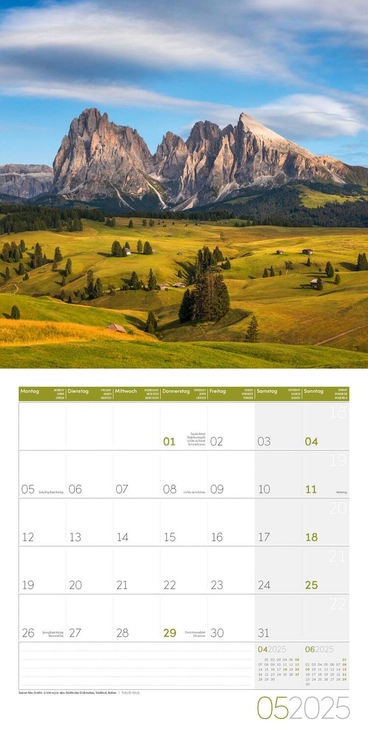 Bild: 9783838445144 | Alpen Kalender 2025 - 30x30 | Ackermann Kunstverlag | Kalender | 28 S.