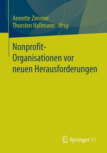 Cover: 9783658105860 | Nonprofit-Organisationen vor neuen Herausforderungen | Taschenbuch