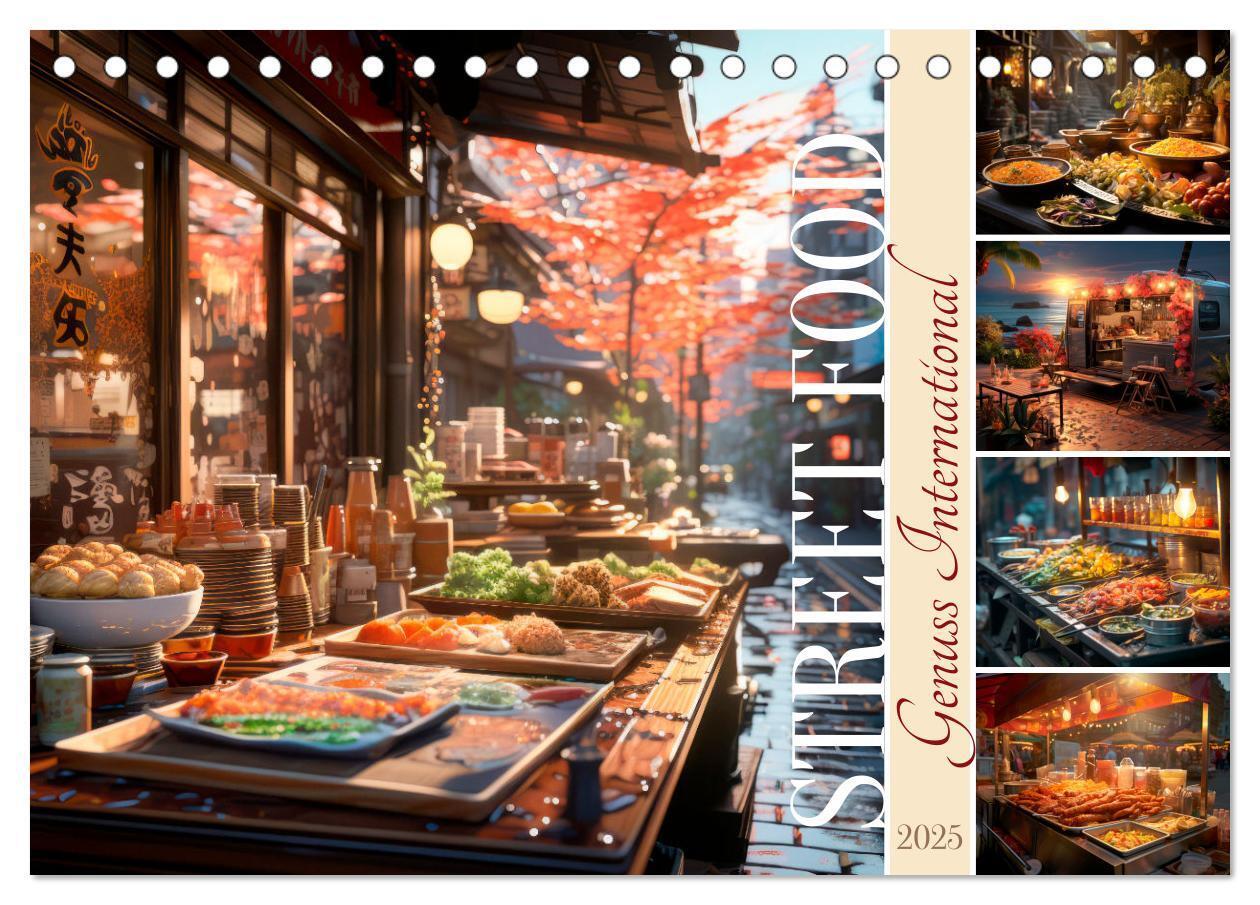 Cover: 9783383860270 | STREET FOOD Genuss International (Tischkalender 2025 DIN A5 quer),...