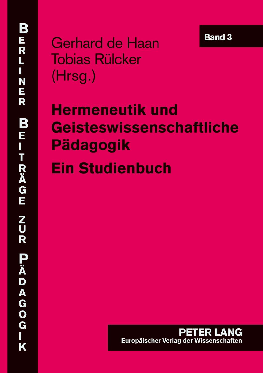 Cover: 9783631392997 | Hermeneutik und Geisteswissenschaftliche Pädagogik | Ein Studienbuch