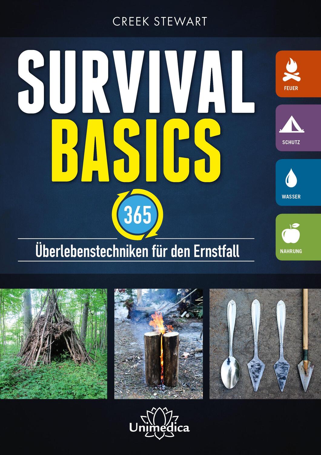Cover: 9783946566915 | Survival Basics | 365 Überlebenstechniken für den Ernstfall | Stewart