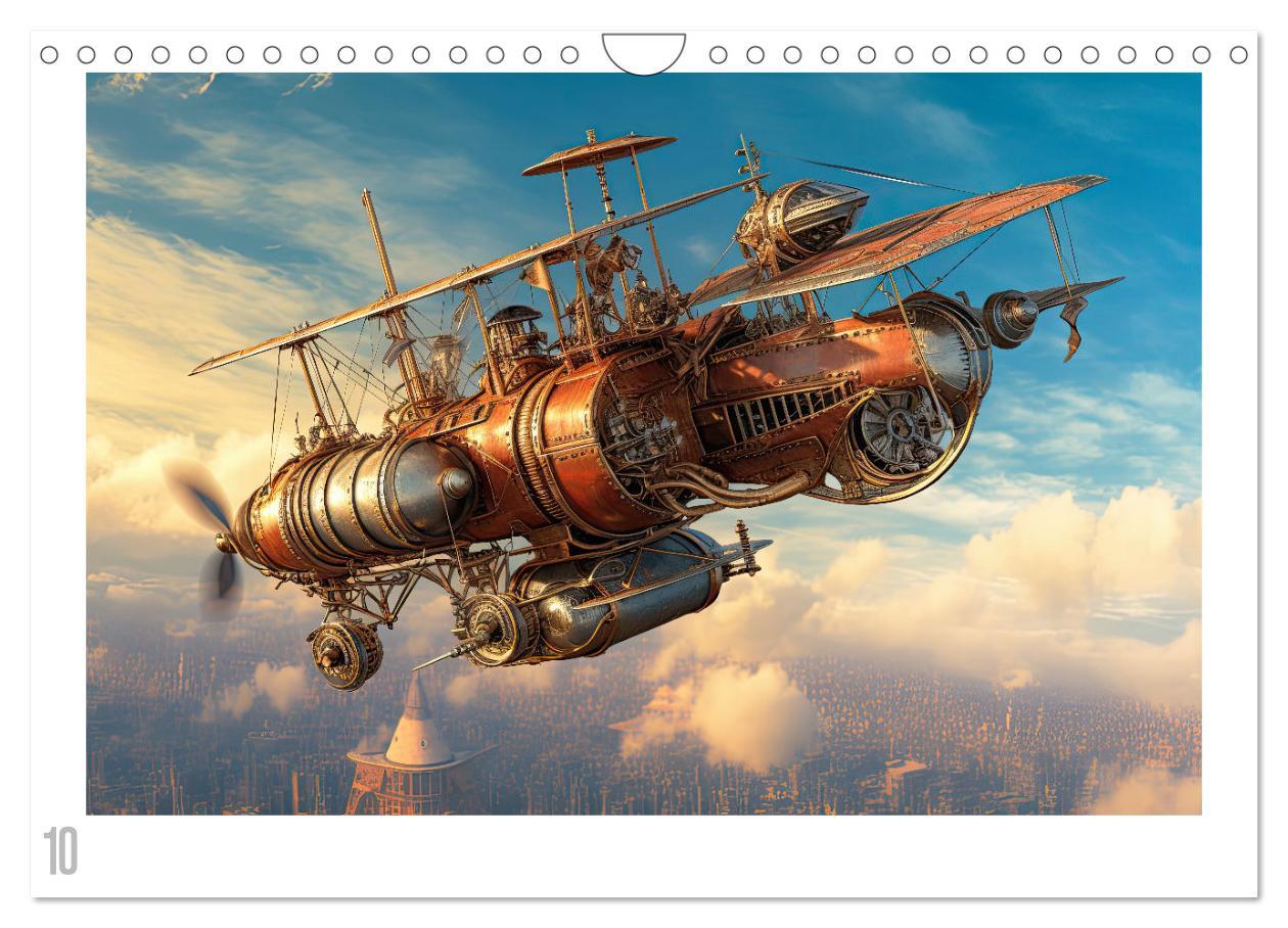 Bild: 9783383863554 | Steampunk Luftfahrt (Wandkalender 2025 DIN A4 quer), CALVENDO...