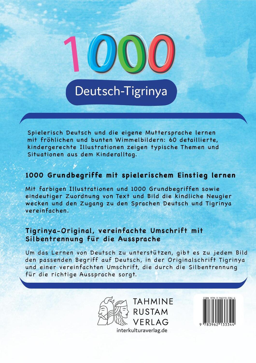 Rückseite: 9783962133344 | Interkultura Meine ersten 1000 Wörter Bildwörterbuch Deutsch-Tigrinya