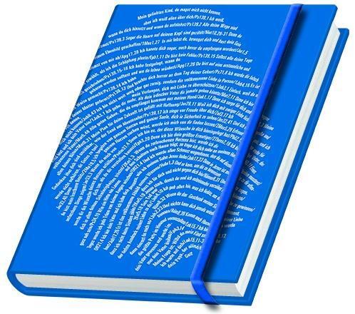 Cover: 9783942208000 | Schreibbuch 'Fingerabdruck' - blau | Eintragbuch 12,5 x 17 cm | Buch