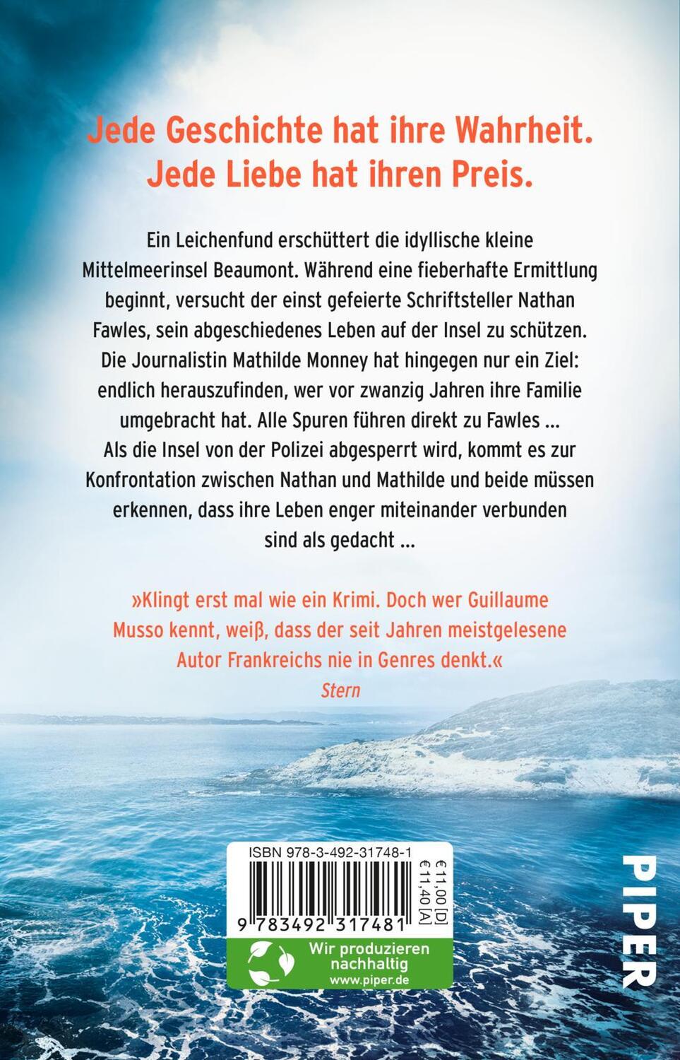Rückseite: 9783492317481 | Ein Wort, um dich zu retten | Guillaume Musso | Taschenbuch | Deutsch