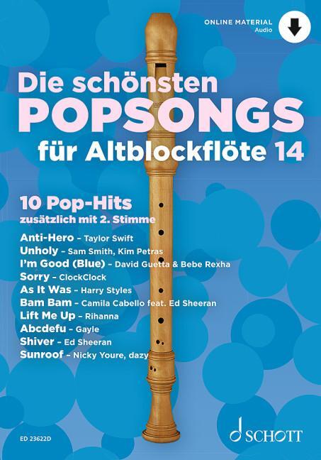 Cover: 9783795727772 | Die schönsten Popsongs für Alt-Blockflöte | Broschüre | Deutsch | 2023