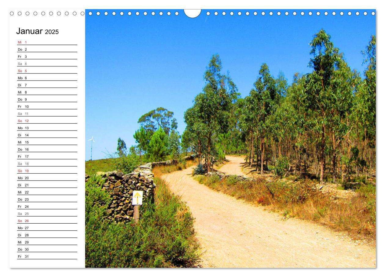 Bild: 9783435340026 | Jakobsweg - Camino Portugues Central (Wandkalender 2025 DIN A3...