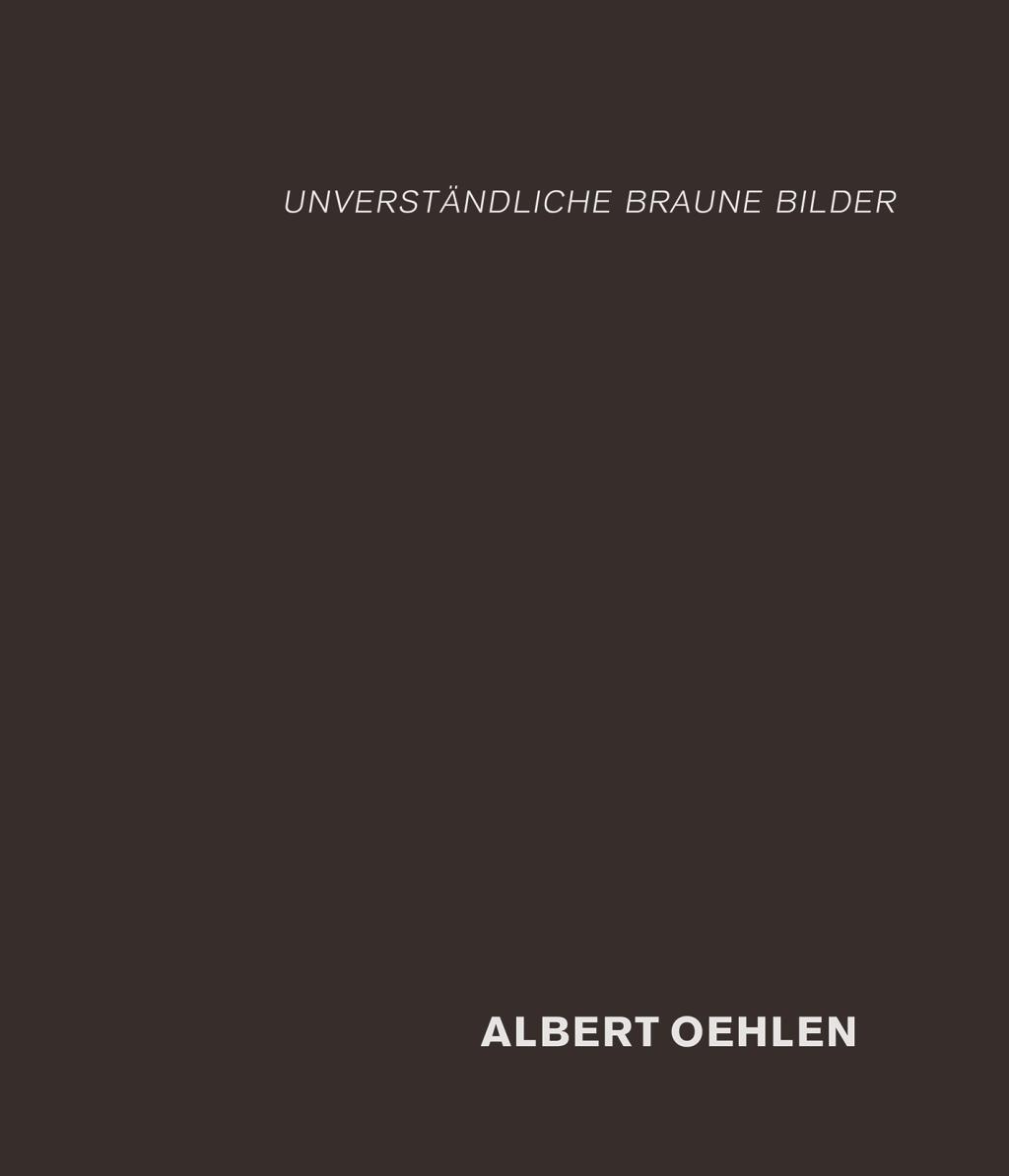 Cover: 9783947127337 | Albert Oehlen: unverständliche braune Bilder | Dt/engl | Malycha