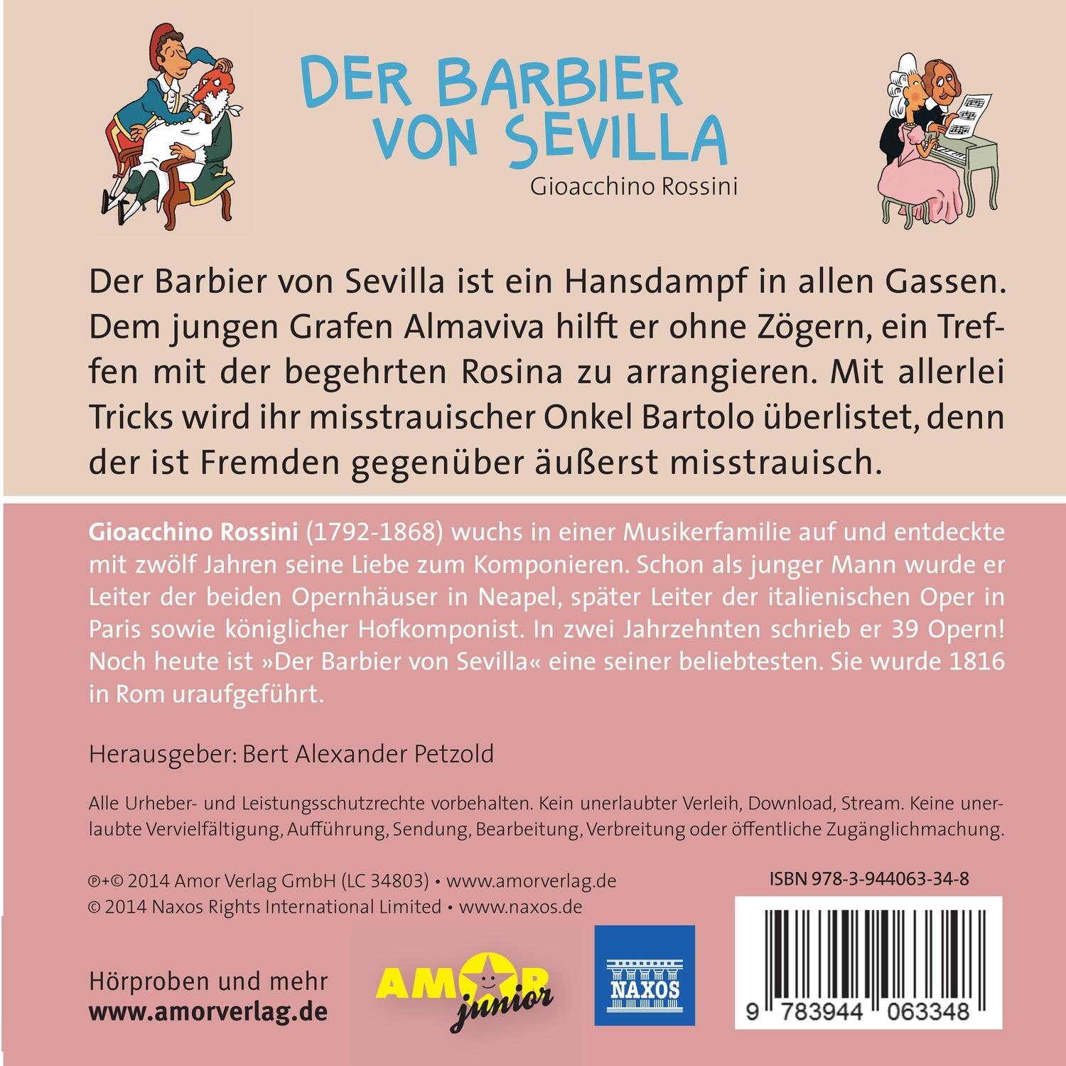 Rückseite: 9783944063348 | DIE ZEIT-Edition: Der Barbier von Sevilla | Gioacchino Rossini | CD