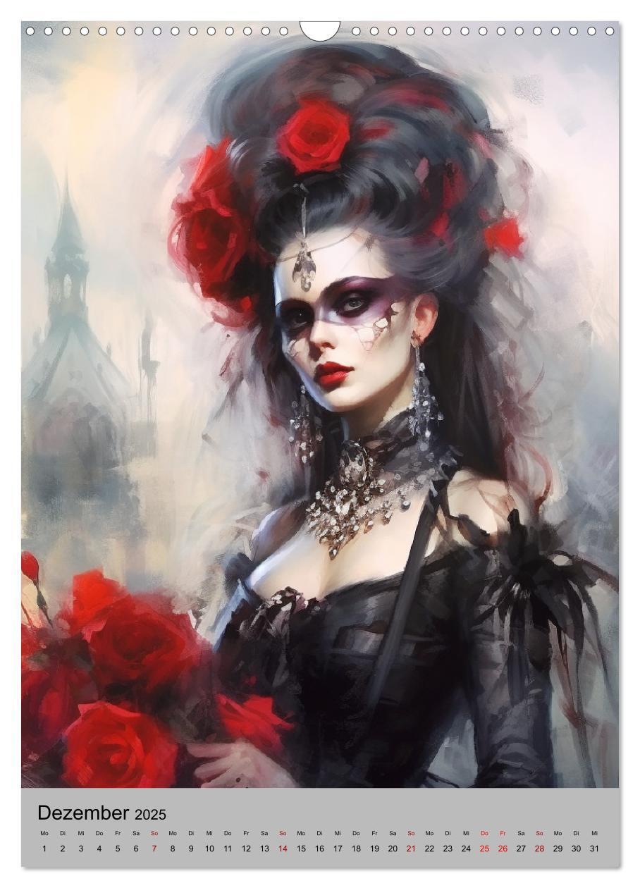 Bild: 9783435871537 | Gothic-Queens. Schaurig-schön im Renaissance-Stil (Wandkalender...