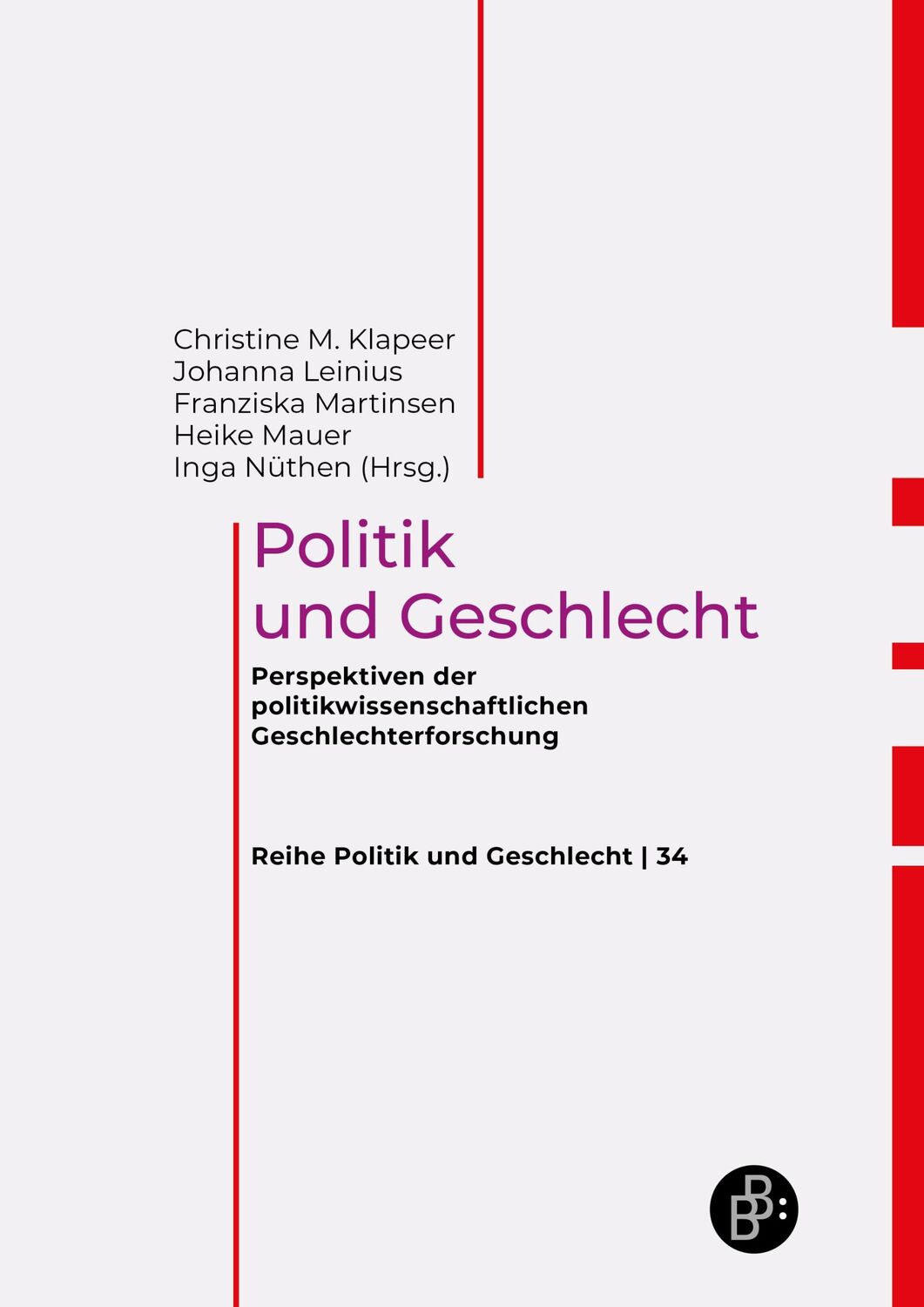 Cover: 9783847427049 | Politik und Geschlecht | Christine M. Klapeer (u. a.) | Buch | 274 S.