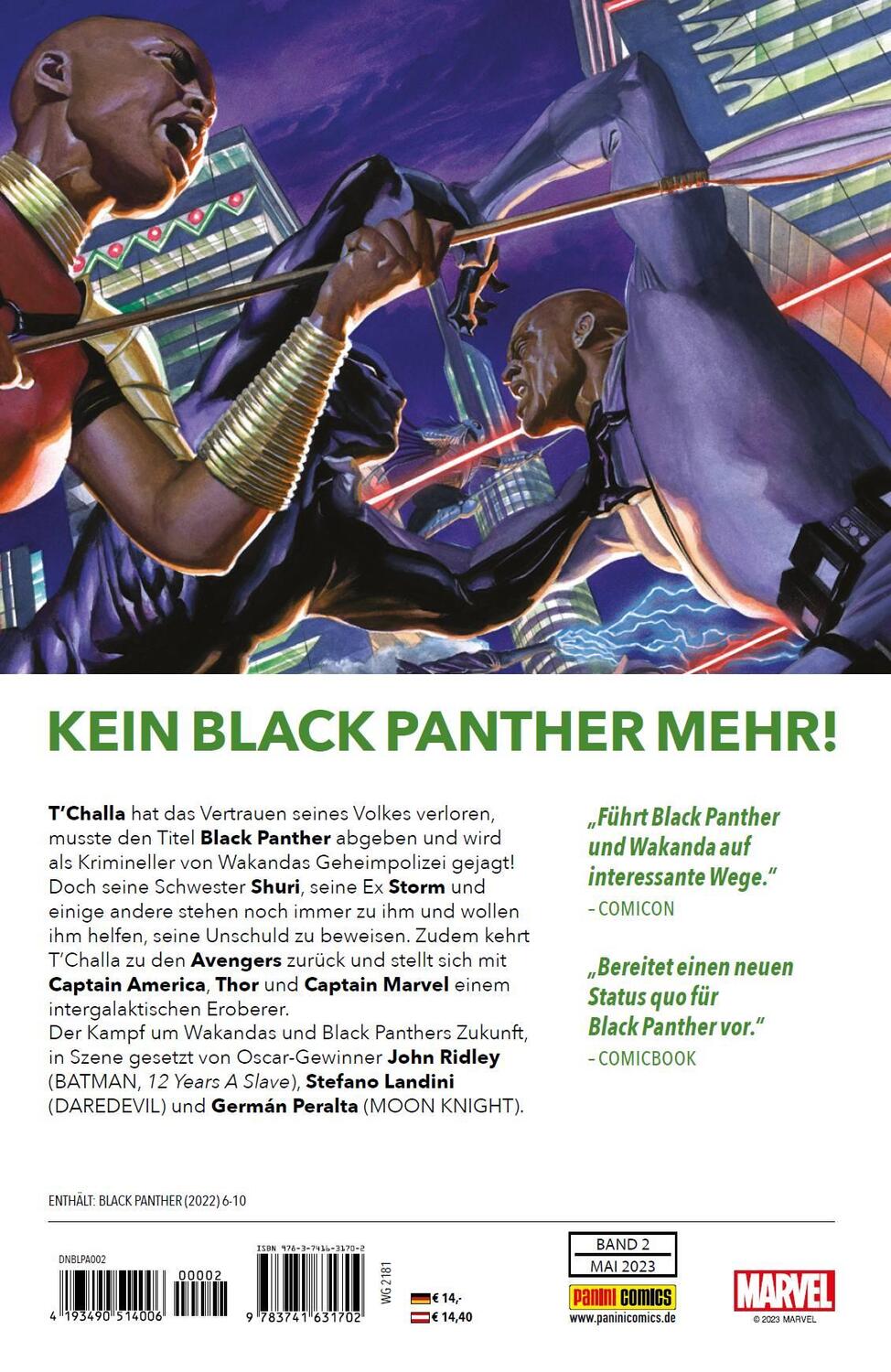 Rückseite: 9783741631702 | Black Panther - Neustart | Bd. 2: Auf der Flucht | John Ridley (u. a.)
