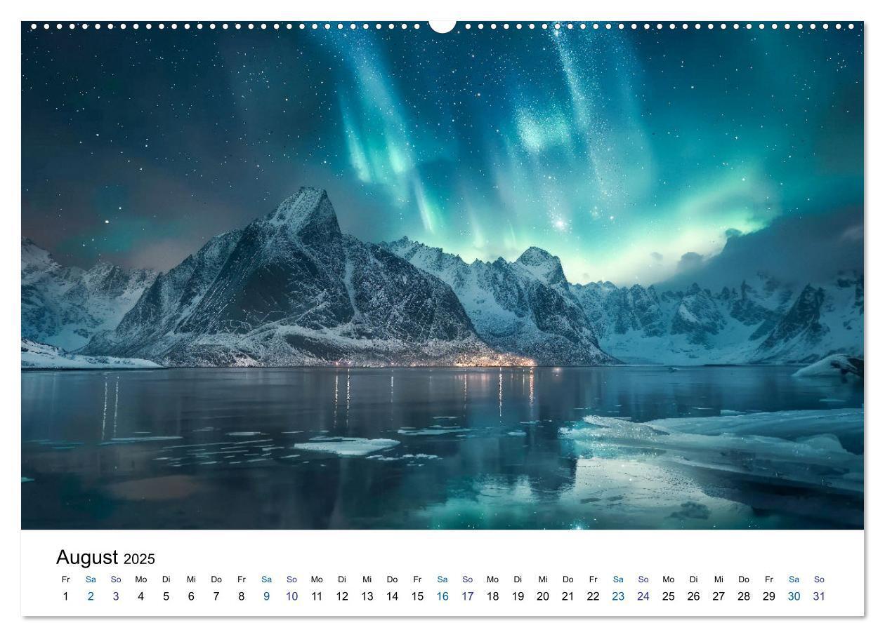 Bild: 9783383813702 | Aurora Borealis - Der Zauber der Nordlichter (Wandkalender 2025 DIN...