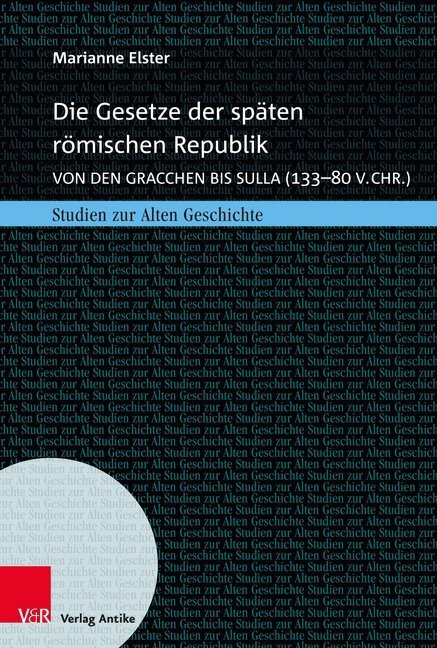 Cover: 9783946317623 | Die Gesetze der späten römischen Republik | Marianne Elster | Buch