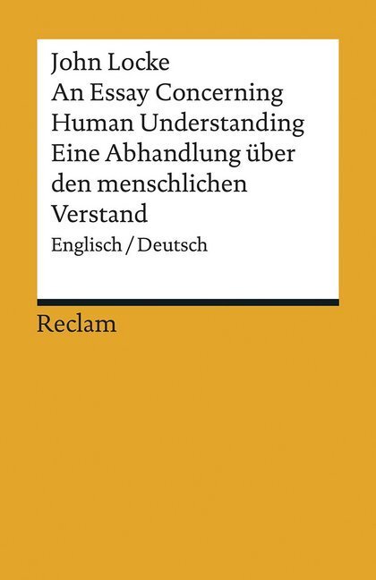 Cover: 9783150195017 | An Essay Concerning Human Understanding / Ein Versuch über den...