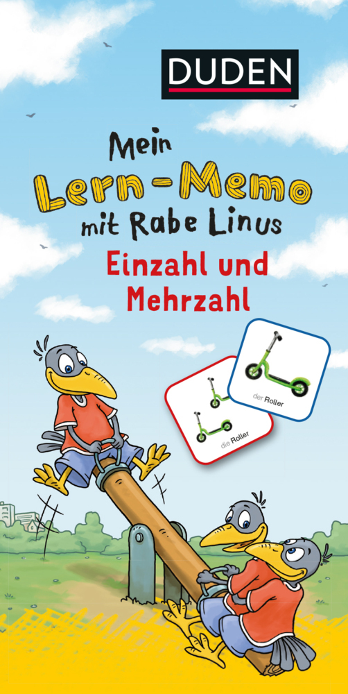 Cover: 9783411770564 | Mein Lern-Memo mit Rabe Linus - Einzahl und Mehrzahl VE/3 | Raab