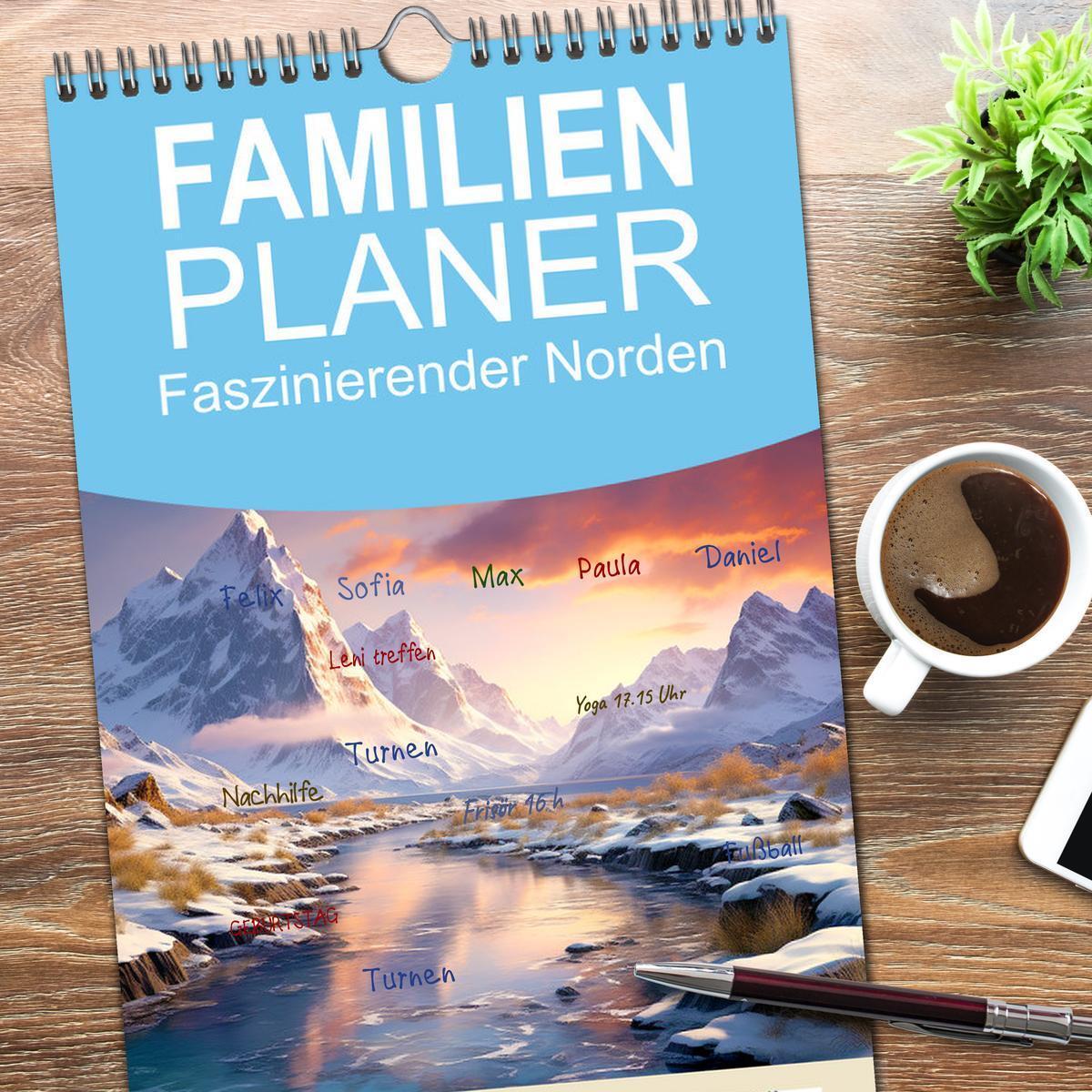 Bild: 9783457090732 | Familienplaner 2025 - Faszinierender Norden mit 5 Spalten...